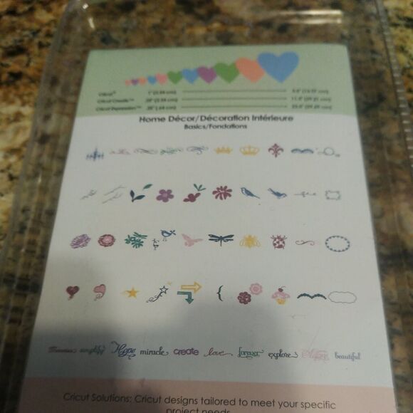 CRICUT Solutions Cartridge Home Decor - 50 Shapes Shadow Blackout - NEW 29-0695 - Picture 6 of 6